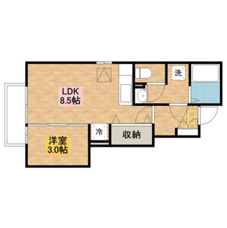 【間取り】 | エスポワール海都A