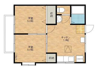【間取り】 | シャンポワールB