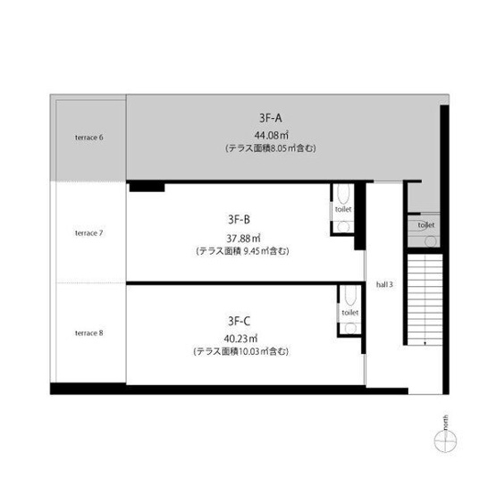 【間取り】 | HARVEY TERRACE 覚王山（ハーヴェイ テラス カクオウザン）【　店舗系おすすめ　】