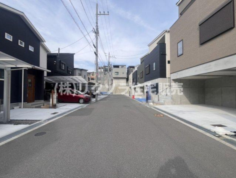 東中振一丁目　新築一戸建ての前面道路含む現地写真|■物件内覧・資金計画相談・住宅ローン相談、リフォーム相談、お問合せ受付中■
※当日・翌日のご内覧、ご相談はお電話でのお問合せがスムーズです！