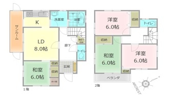 【間取り】 | 中古戸建／ふじみ野市亀久保