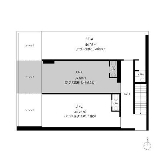 【間取り】 | HARVEY TERRACE 覚王山（ハーヴェイ テラス カクオウザン）【　店舗系おすすめ　】
