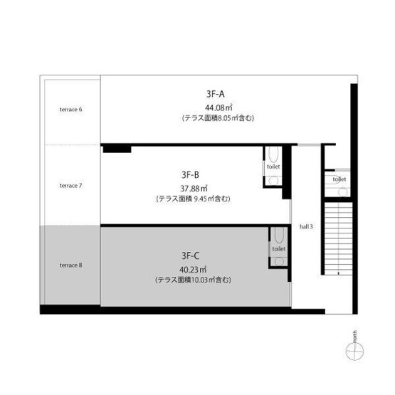 【間取り】 | HARVEY TERRACE 覚王山（ハーヴェイ テラス カクオウザン）【　店舗系おすすめ　】