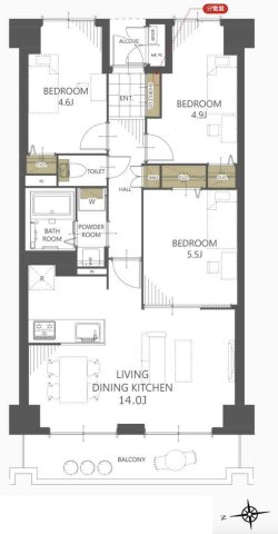 【間取り】 | ライオンズガーデン久喜壱番館　中古マンション