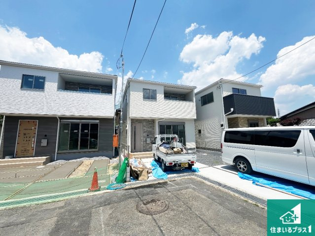 ★八幡市八幡園内　第2期　新築一戸建ての外観|現在建築中！落ち着いた街並みで新生活を始めることが出来そう！周辺の物件も併せてご紹介させて頂きます！
