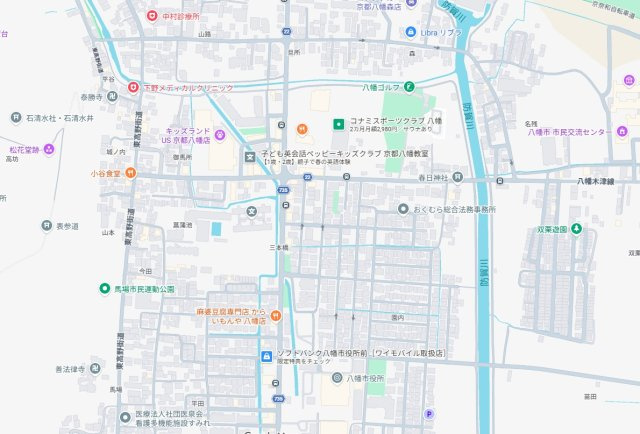 ★八幡市八幡園内　第2期　新築一戸建ての地図