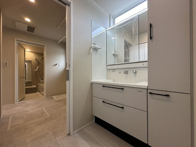 神戸市垂水区小束山2丁目新築戸建2号地の独立洗面台