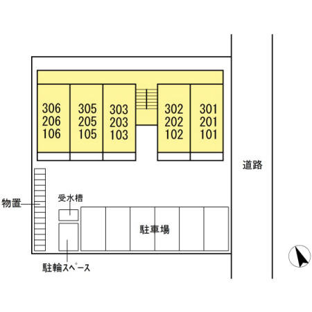 ロイヤルキャビン井坂の区画図
