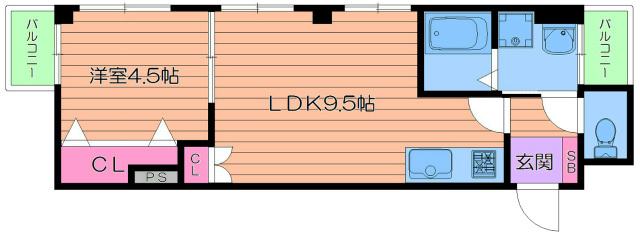 ハイツプルニエの間取り
