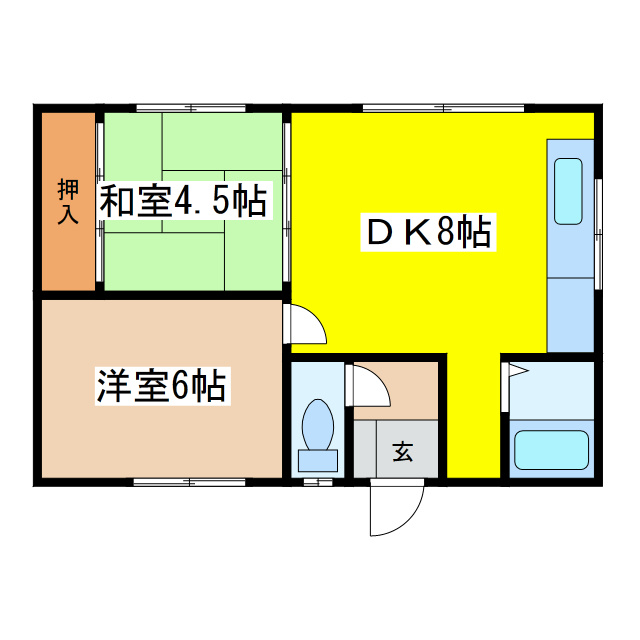 カトレアハイツ(星が浦)の間取り