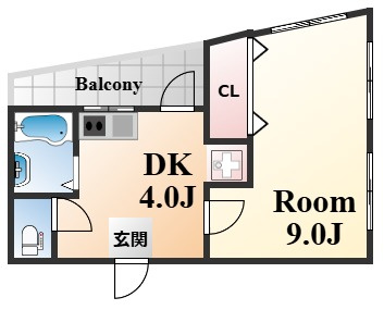 ヴィラ諏訪山の間取り