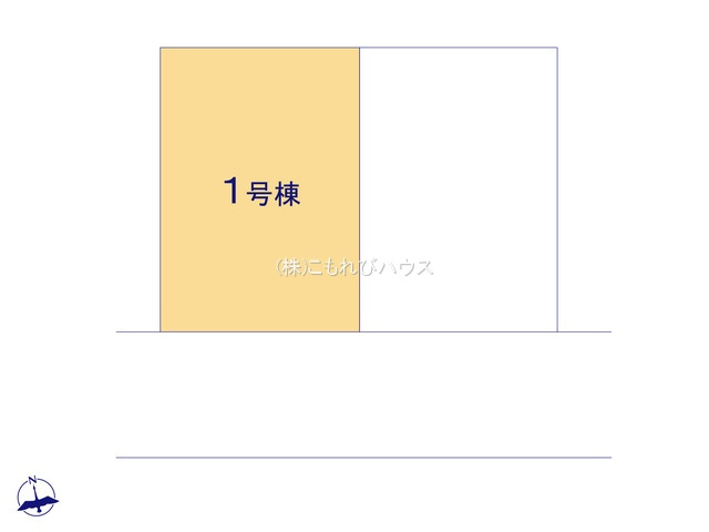 上尾市錦町1期　新築一戸建て　KEIAI GRACE　01の区画図|1号棟