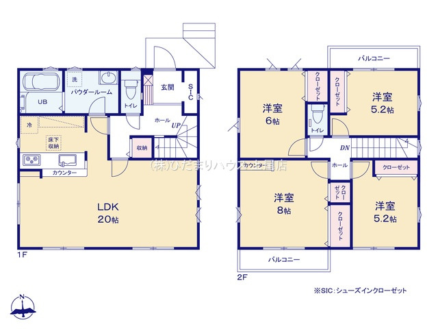 西区佐知川1期　新築戸建　FiT　01の間取り