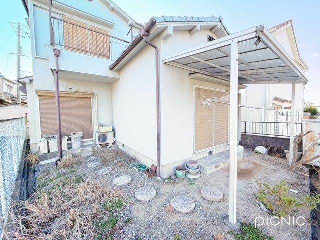 戸建　魚住町西岡の庭|簡単な家庭菜園も楽しめるお庭です