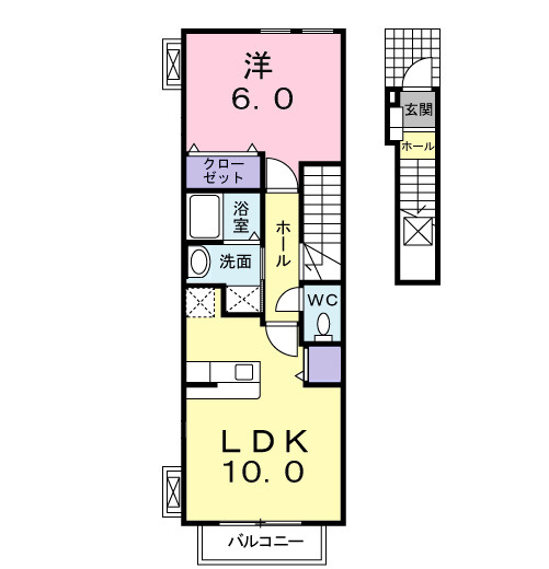 ミニョンⅤ番館の間取り