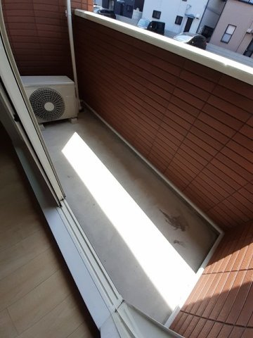 アンジュールＢのバルコニー|広々としたバルコニーです