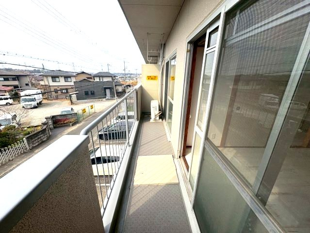 滝谷ユタカハイツのバルコニー