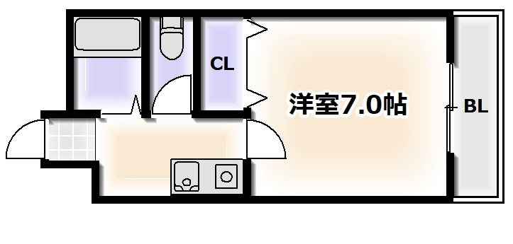 ロイヤルハイツ苅田の間取り