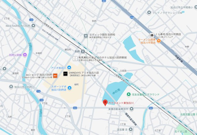 サクラメント東加古川　6階の地図