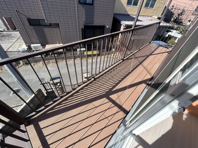 春日部市大場の一戸建てのバルコニー