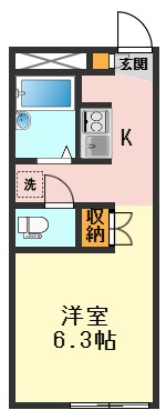 レオパレス富士の間取り