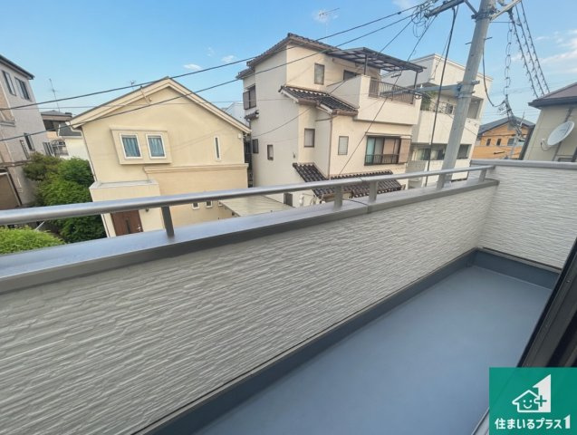 尼崎市西難波町　新築一戸建てのバルコニー|日当たりのよいバルコニー！お部屋が開放的に！