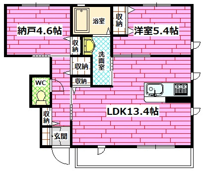 リラフォートｉの間取り