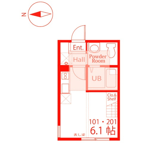 横浜市戸塚区戸塚町のアパートの間取り