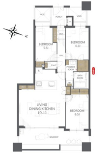 【間取り】レクセルマンション習志野 