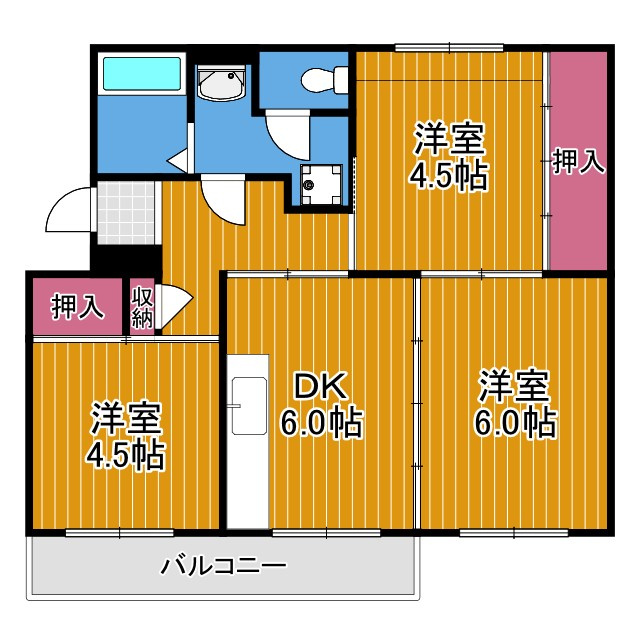 ヴィラナリー千代田1号棟の間取り