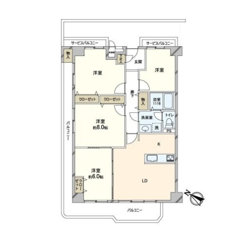 日商岩井太子橋マンションの間取り|間取り図はいかがですか？ご希望を叶える間取りですか？リビングの広さは？水回りの位置は？カウンターキッチン？など色々な情報が集約されています。弊社ではリフォームなどのご相談も承っております。