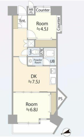 【間取り】 | □■シーサイド片瀬江ノ島■□