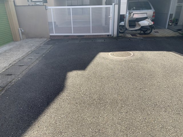 京都市北区上賀茂南大路町　中古一戸建の前面道路含む現地写真