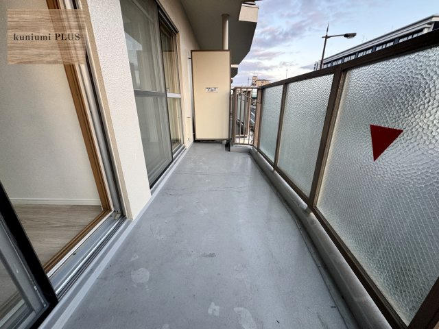 クローバーハイツ森小路3号棟のバルコニー