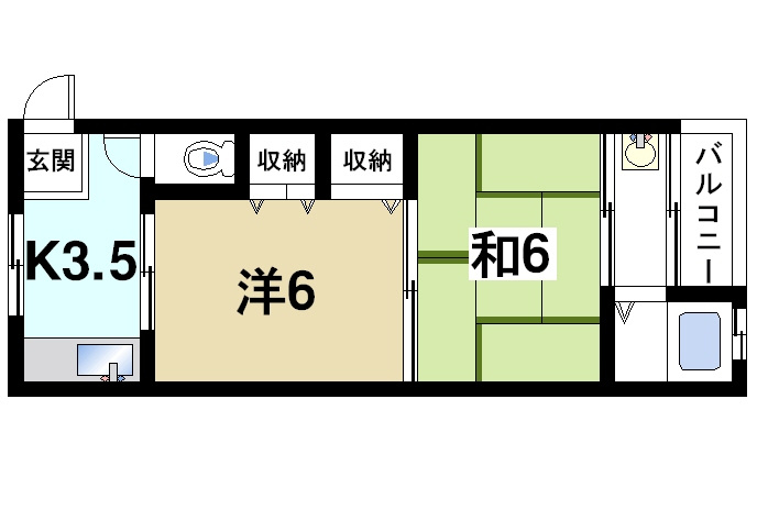 グランコートⅡ番館の間取り