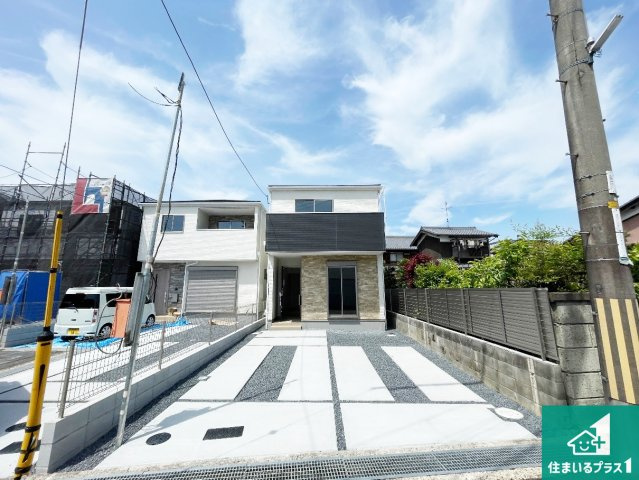 ★29(土)30(日)現地見学可能！★八幡市八幡園内　全3邸の外観|お客様に長く安心して住んでいだだける事にこだわった家づくり！住んでからのアフターサービスにもしっかりと取り組んでいます！