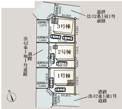 【区画図】 | CRADLE GARDEN本庄市下野堂第6　新築住宅