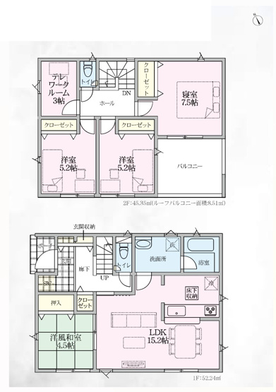 【間取り】 | CRADLE GARDEN本庄市下野堂第6　新築住宅 | ≪2号棟≫