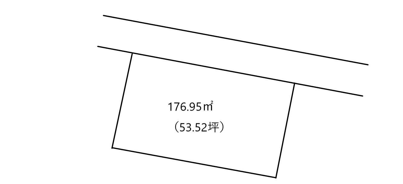 小山市雨ケ谷　売土地53.52坪の土地図
