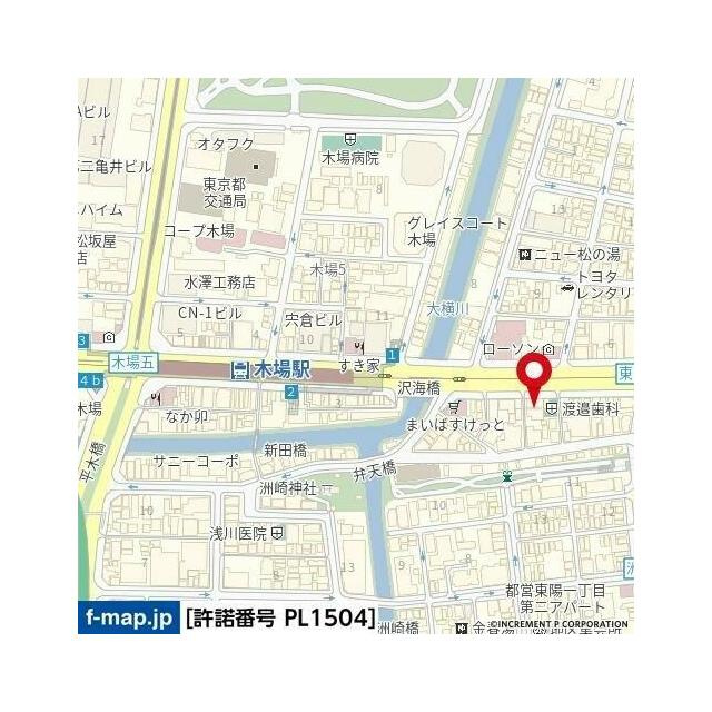プレール・ドゥーク木場駅前の地図
