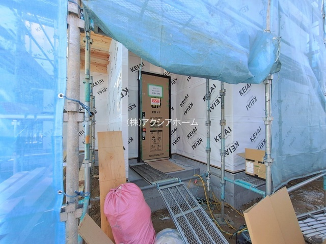 所沢市上安松・全8棟　新築一戸建　6号棟　の玄関|2026年1月30日撮影