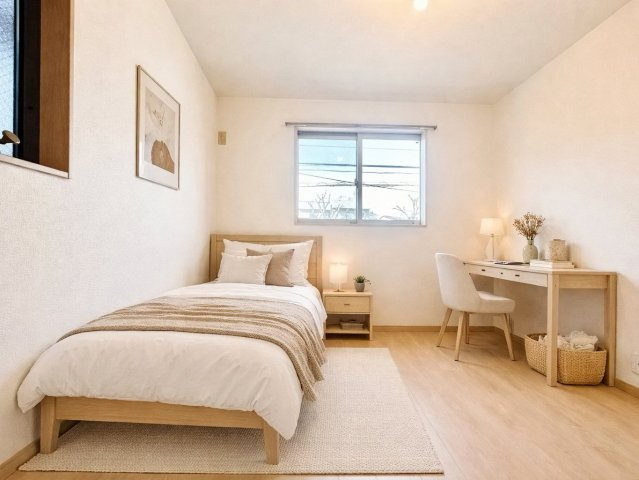 江東区亀戸7丁目　中古戸建の洋室|自分だけのプライベート空間。明るく温もりを感じることができる居室です。

現地ご見学希望・資料請求などお気軽にお問い合わせ下さい！
03-5990-5201