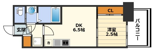 セレニテ中崎町リアンの間取り