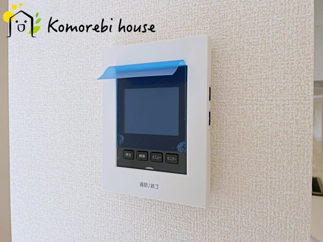 北本市石戸　新築一戸建て　リーブルガーデン　01の防犯設備|モニター付インターホンです