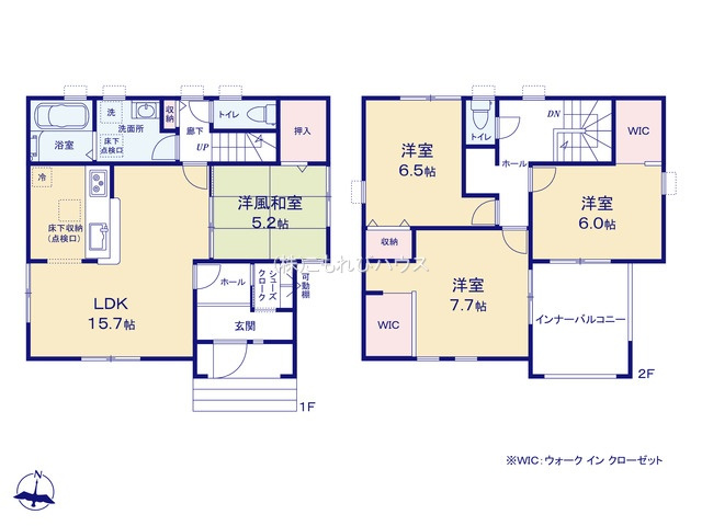 北本市石戸　新築一戸建て　リーブルガーデン　01の間取り|【全1棟・1号棟】北本市石戸　新築一戸建て　リーブルガーデン　01・4LDK・土地面積129.07m2・建物面積114.27m2