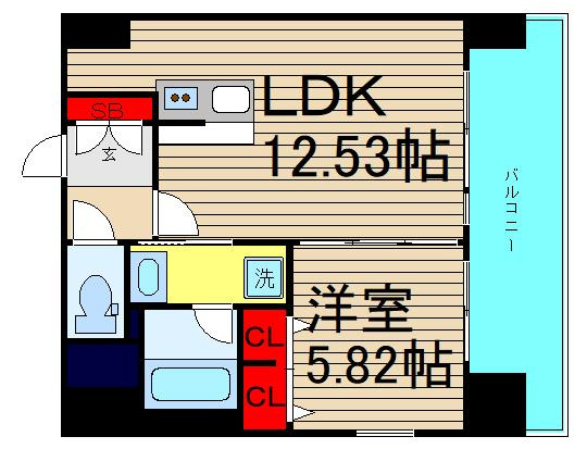 プレジオ難波WESTの間取り