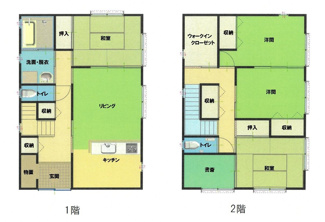 【間取り】 | 鳥取市西町2丁目中古建て