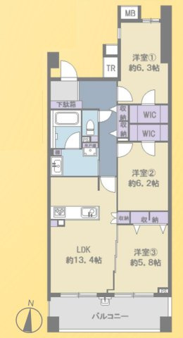 【間取り】 | ◇◆グラン・コート湘南茅ヶ崎◆◇