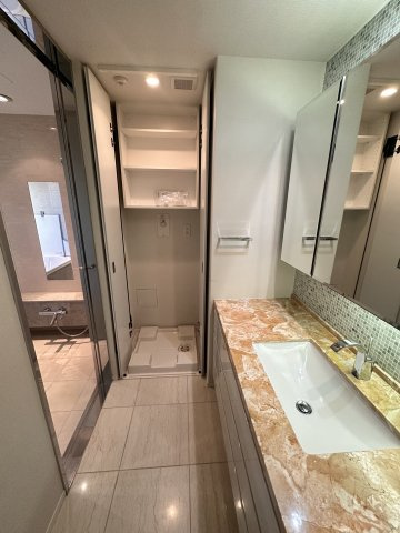 広尾ガーデンフォレストD棟の洗面所|広々とした洗面スペース