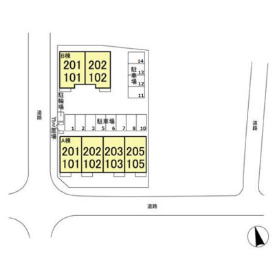 【区画図】 | ボヌール新松戸 A棟